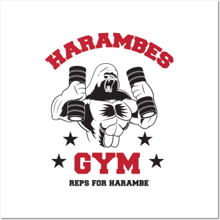 Harambes Gym Posters and Art